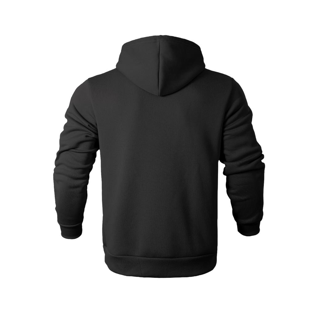 Men's Trendy Casual Hooded Sweatshirt with Color Block Pockets for Everyday Sports
