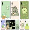 Funny Cute Cartoon Dinosaur Transparent Phone Case for Samsung Galaxy A16 A14 A12 A22 A24 A42 A02 A03S A06 A20 A30 A40 TPU Cover