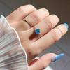 Elegant Link Chain Ring Colored Pull-out Chain Ring Open Rings Star Zircon Rings  Gift