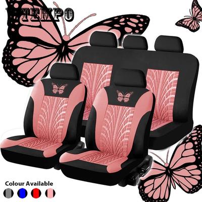 Koltuk Araba Otomobil Araba Koltuğu Kapağı Koruyucu Yumuşak Evrensel 3D Kelebek Desen Oto Arabalar için SUV
