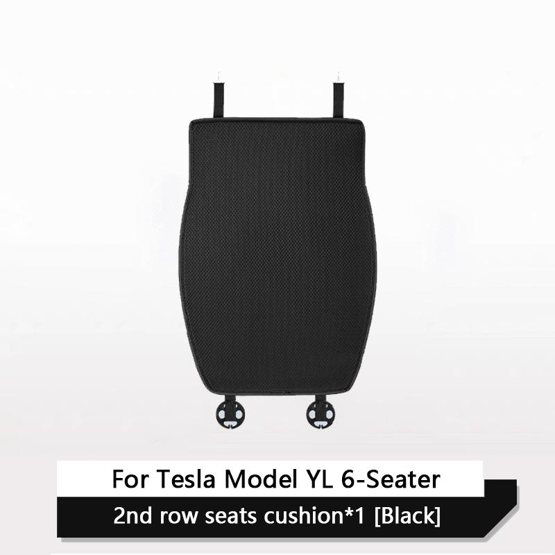 Car Ice Silk Seat Cushion Cover For Tesla Model YL 6-Seater 2026-Now Breathable Comfortable Seat Pad Car Interior Accessories