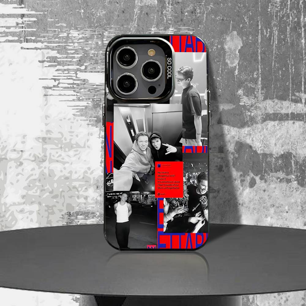 

M-Marcus M-Martinus Unforgettable Phone Case For iPhone 16,15,14,13,12,11,Pro,XS,Max,Plus,Mini,SE4,E Black Matte Shockproof Case iPhone12mini