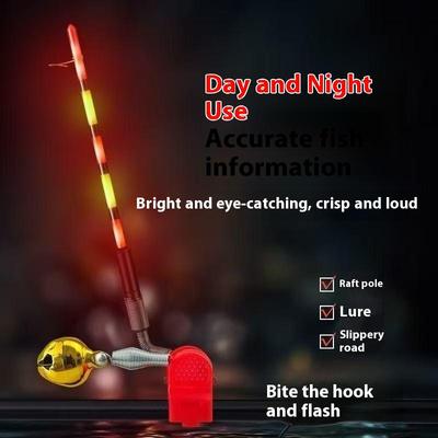 1Pc Night Fishing Fishing Rod Lighting Stick Removable Bite Alarm Fishing Luminous Stick Float Tackle Electronic Pole Lamp