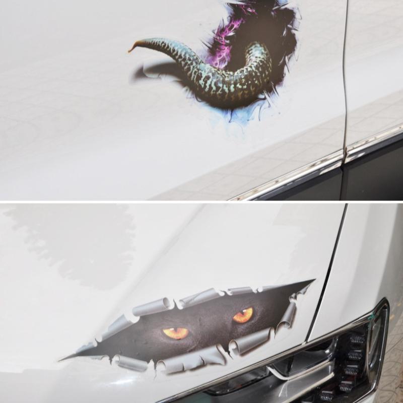 Car Sticker Whole Cat Eye Eye Auto Accessories Waterproof Glass Car Stickers Creative Stickers Automotive Products