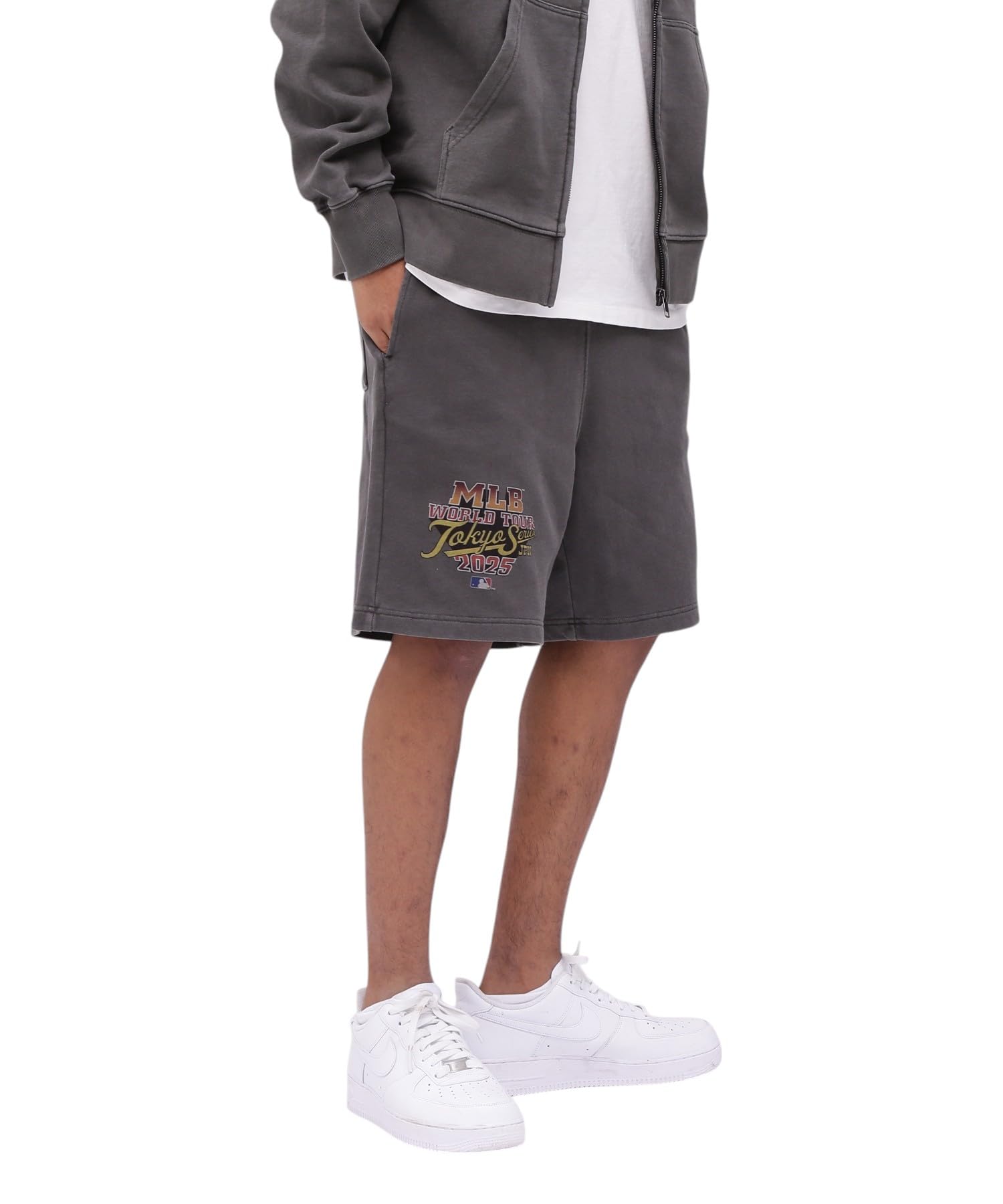

AVIREX MLB TOKYO SERIES SWEAT SHORTS men s M 410 charcoal 783-5113012