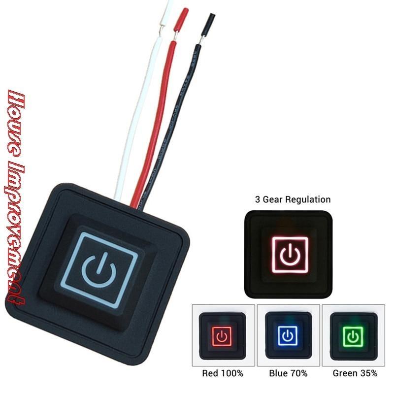 3.7~12V Heated Vest Pants Gloves Electric Heating Waistband DIY Temperature Controllers Rheostat Switch Silicone Button Switches