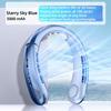 Outdoor Sports Travel Portable Silent Multi-Stage Rechargeable Cooling Fan Leafless Neck Halter Foldable Fan Summer Fan Outdoor