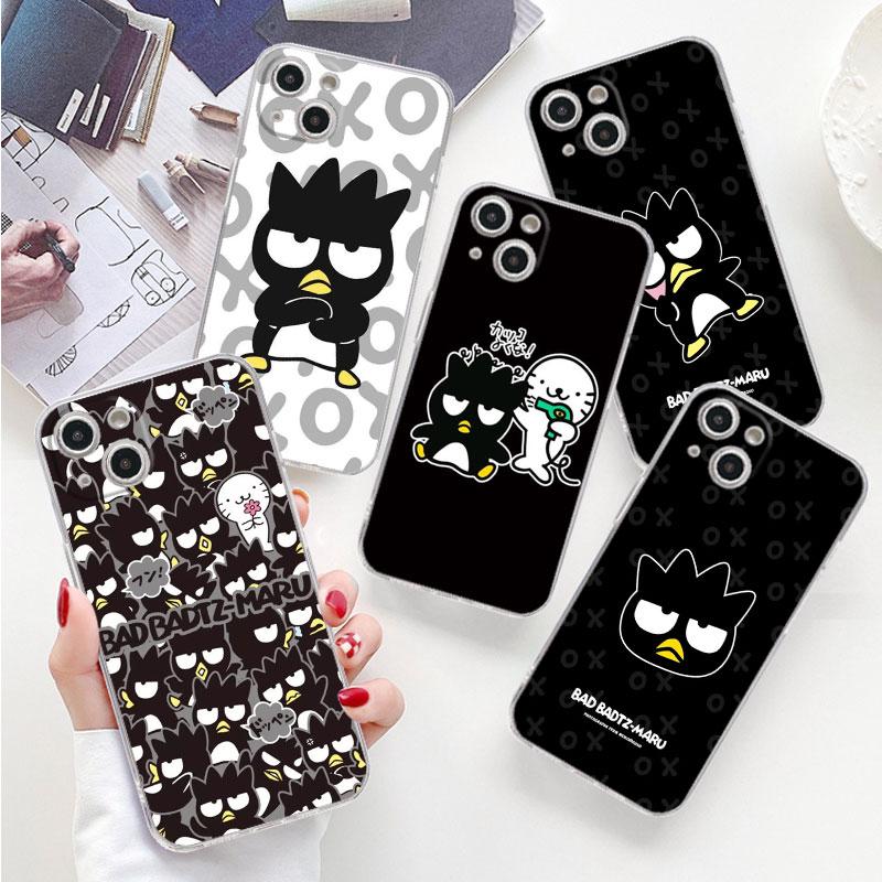 

Bad Badtz Maru Cute Clear Case For Apple iPhone 13 11 14 12 Pro 7 8 Plus XR X XS Max 6 6S 13Pro Silicone Phone Cover Capas Coque