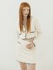 Vi Lac Tea Cable Knit Mini Skirt