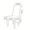 1PC Elastic PU Waterproof High Back Chair Covers New Solid Color Universal Thickened XL Chair Cover for Home Hotel Dining