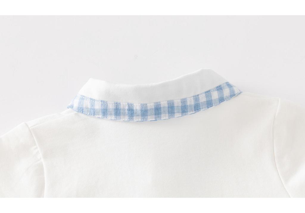 Newborn Boy Handsome Romper - Super Cute Summer Outfit for 100 Days, Spring & Autumn; Perfect for Crawling & Outings
