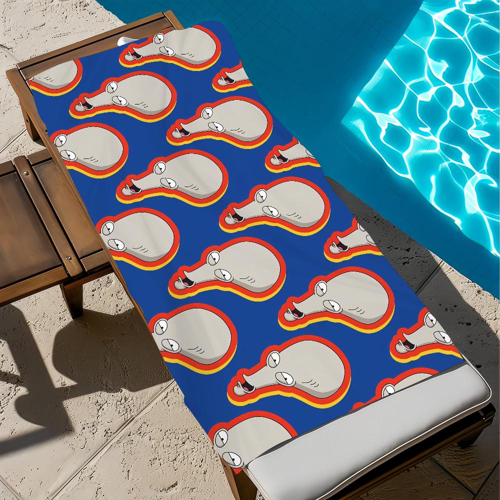 

A-american-n cute Towel Gift For Travel Gym Sauna Travel Spa Shower Camping Quick Dry Sports d-dad Beach Towels Soft Pool W30*H60(CM)