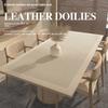 Waterproof Leather Table Mat Easy Clean High Temperature Resistant Table Protector Oil Resistant Dining Table Mat For Home And Kitchen