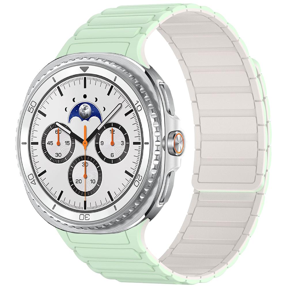 Lückenloses Armband für Samsung Galaxy Watch 8 Classic 46mm/Watch8 44mm 40mm Magnetisches Silikon-Armband