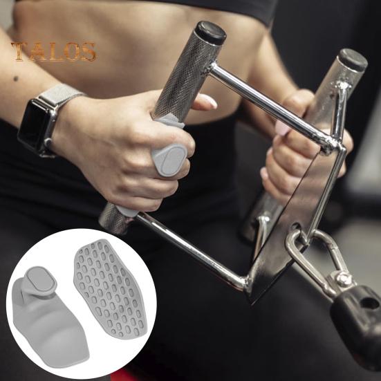 1 Pair Silicone Workout Grips Men Women Non-slip Fingerless Gym Gloves Pull-Up Bodybuilding Weight Lifting Deadlifts Hand Protection Grips