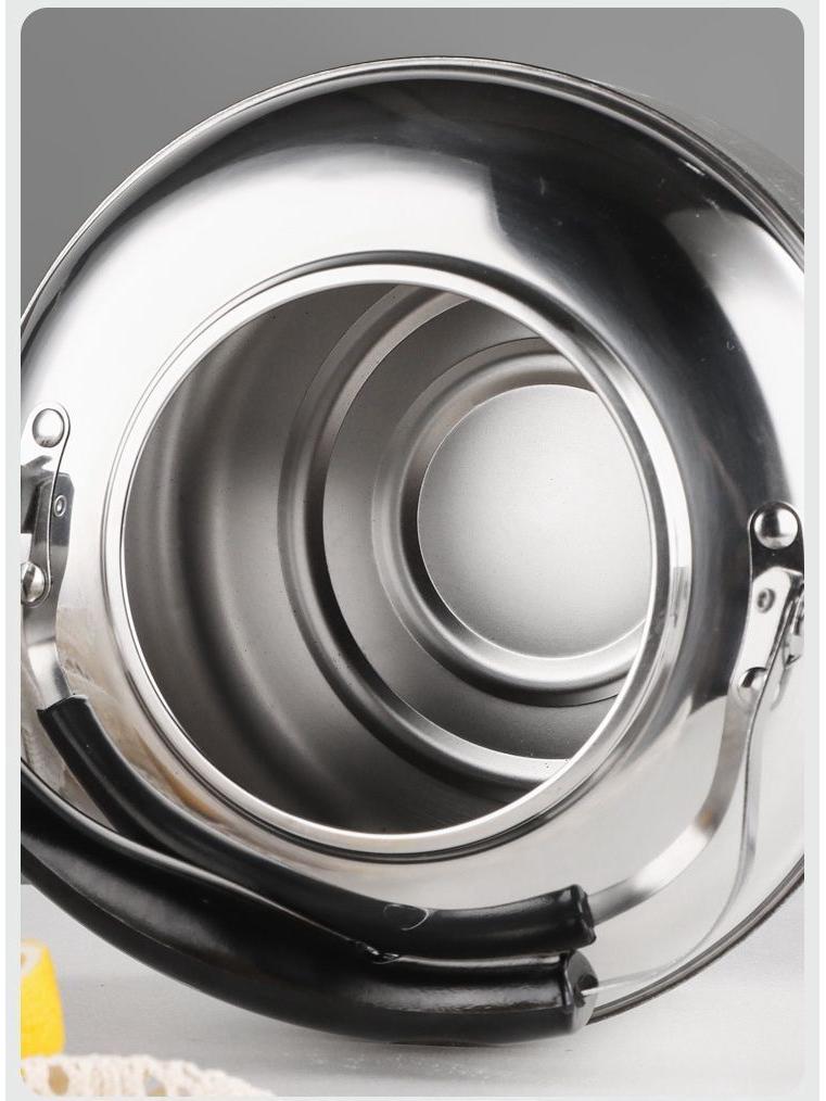 Stainless Steel Large Capacity Whistling Kettle for Gas & Induction Stoves