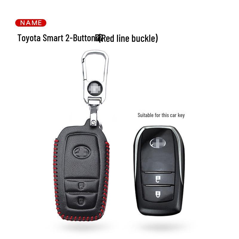 Toyota Genuine Leather Key Case Cover for RAV4, Camry, Corolla, Highlander