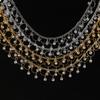 1M Copper Chain with Rhinestone Beads Pendant Diy Bracelet Necklace for Jewelry Making Supplies Headwear Hair Accessories Chain