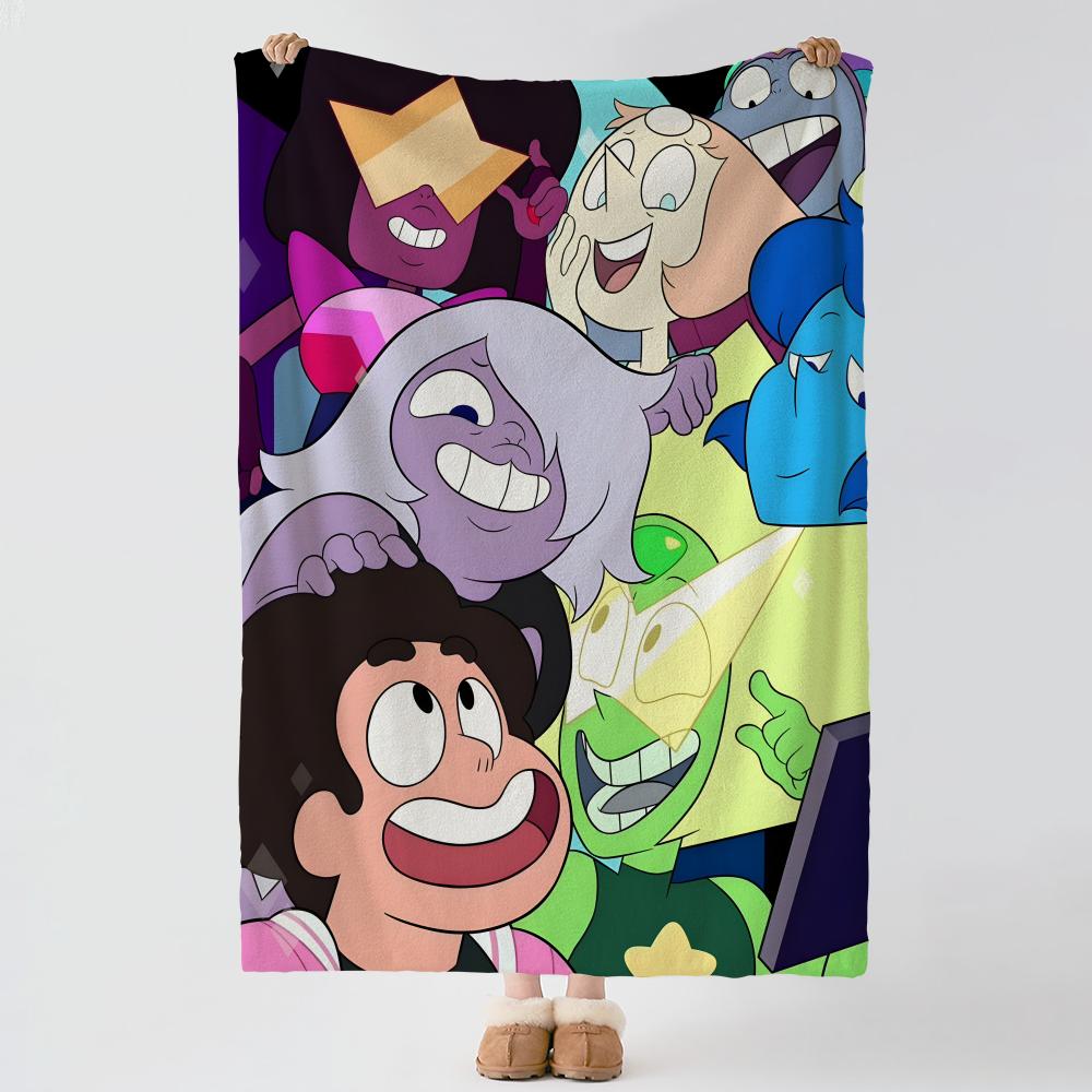 Cartoon S-Steven Universe-e Wurf Dicke Komfort Flanell Steppdecke, Mehrzweckgebrauch Innen Außen Tägliches Nickerchen