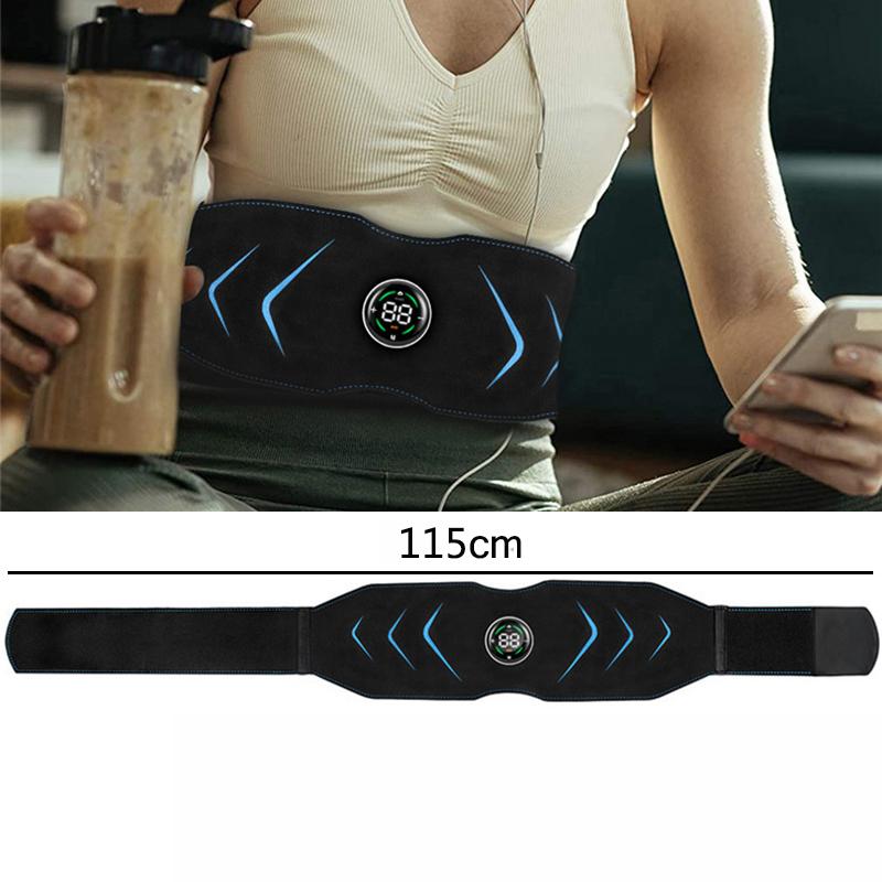 Smart Abdomen Muscle Stimulator EMS Electric Abdominal Body Slimming Belt Waist Band Abs Trainer Fitness Lose Weight Fat Burn