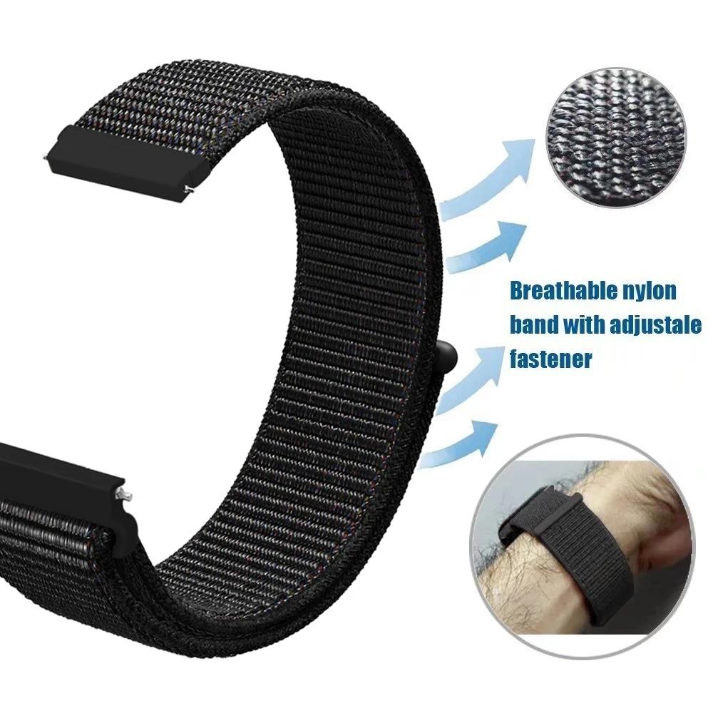 22mm Nylon Loop Watch Strap For Suunto Vertical Race Watchband For Suunto 5 9 Peak Pro Bracelet Replacement Wristband