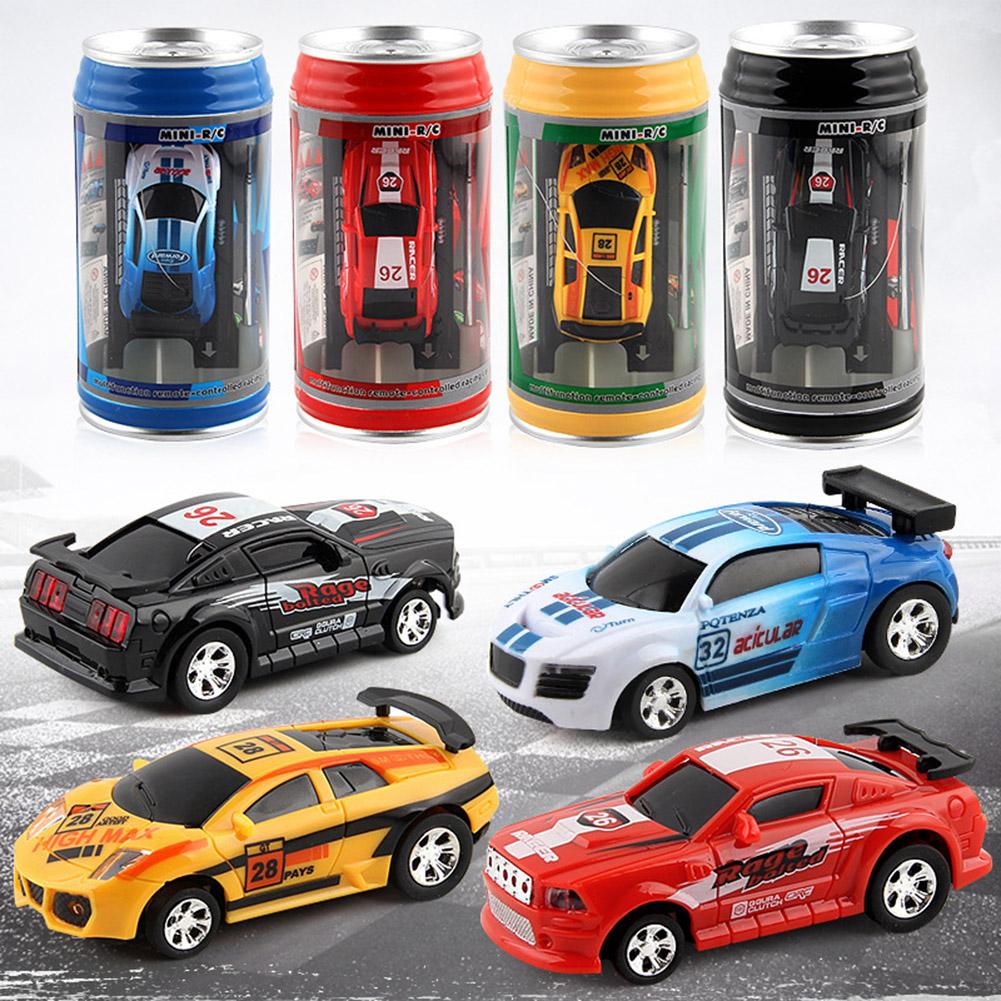 Mini Cans Remote Control Car With Light Effect Electric Racing Car Model Toys For Children Birthday Gifts