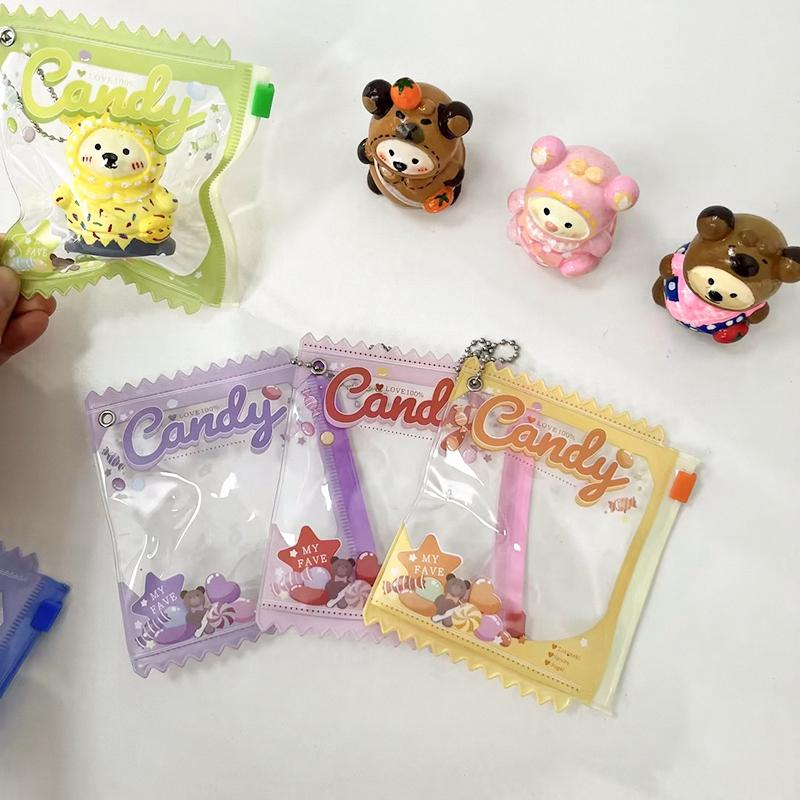 Multi-Color Badge Holder Candy Bag Shaped Badge Protector Fans Supplies Waterproof Badge Display Bag Mini Doll Protective Shell