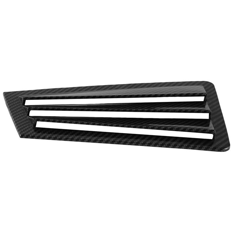 Rear Window Decorative Louvers for 2003-2007 Mazda 3 - Black Triangle Design
