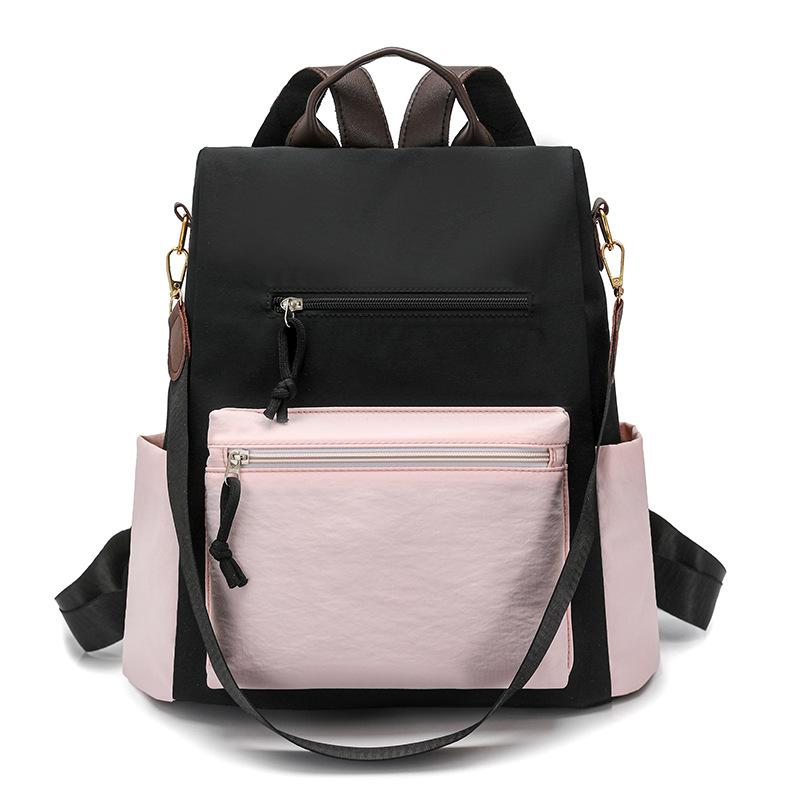 Schoolbag anti-theft bag backpack women's 1011 new fashionable versatile large-capacity schoolbag outdoor leisure women's backpack wholesale