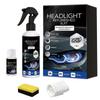 Car Headlight Restoration Yellow Restoration Cleaner with Sponge and Towel Automotive Headlamp Restoration Fluid for Truck SUV