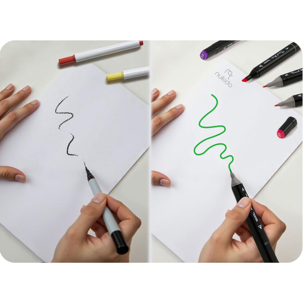 Alcohol Markers With Bag, Nukido