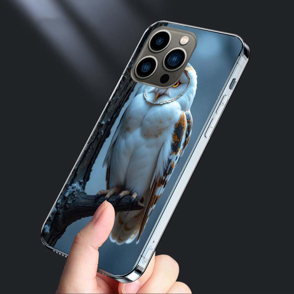 

Чехол для телефона Сова зимой Для Iphone 16E 15 Pro 14 Plus 17E 16 17 Pro Max Air 11 12 13 Mini Ударопрочный Capa Милый Чехол TPU Cle iPhone 13