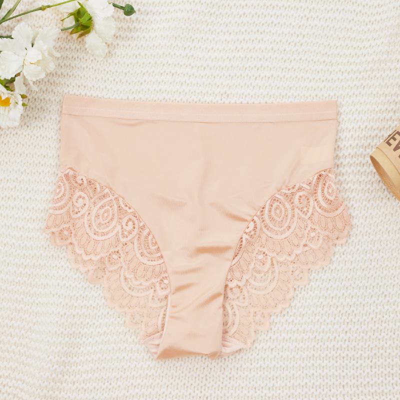 Ladies Spring and Summer Fashion Sexy Lace Lift Hip Abdominal Waist Triangle Briefs