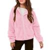 Kids' Fashion Fleece-Lined Thickened Hooded Oversized Sweatshirt Warm Casual Jacket For Fall/Winter