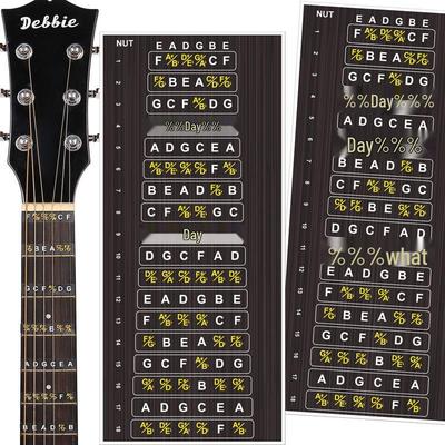 Guitar Fingerboard Scale Stickers for Six-String, Electric, and Acoustic Models