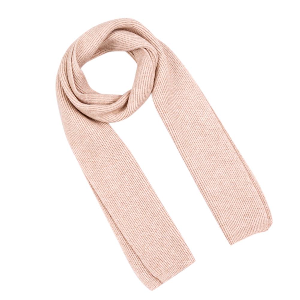 Double-side Pure Color Water Ripple Knitted Unisex Scarf Warm Soft Scarf