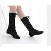 Canvas Dance Boots Lace-up Jazz Street Dance Boot Solid Long Canvas Shoes Dancing Sneakers