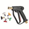 4000PSI High Pressure Washer Gun with 5 Color Nozzles, 1/4" Quick Connect, M22-14 Manual Power for Car & Garden Cleaning