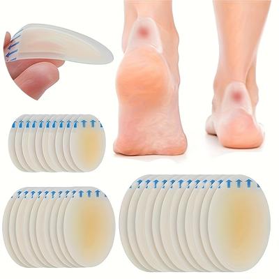 10pcs Transparent Hydrocolloid Odorless Non-Slip,Shock Absorbing Gel Foot Pads for Heel & Forefoot,Comfortable for All-Day Wear
