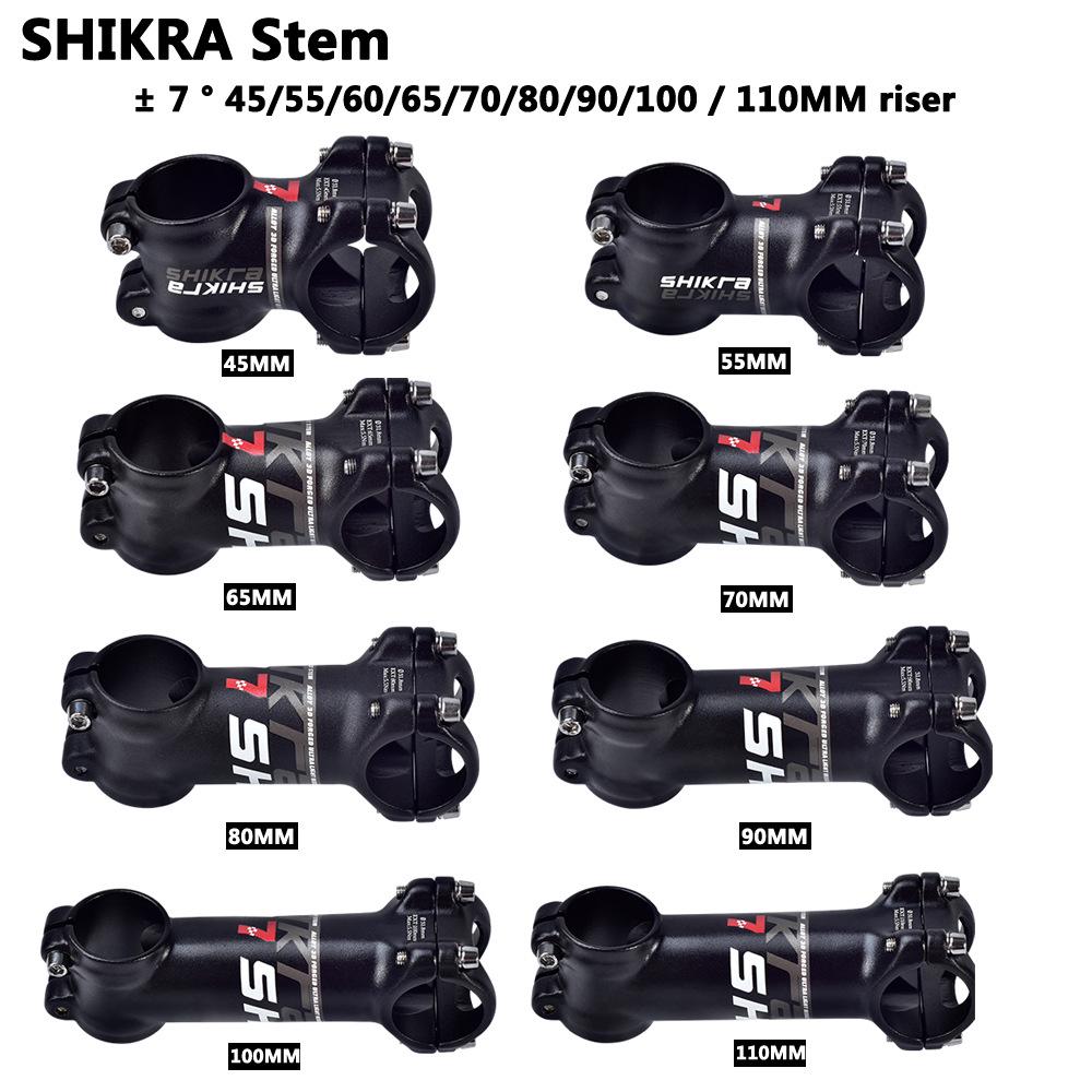 SHIKRA Mountain Bike Handlebar Stem (-7°) In Lengths: 35-110mm.