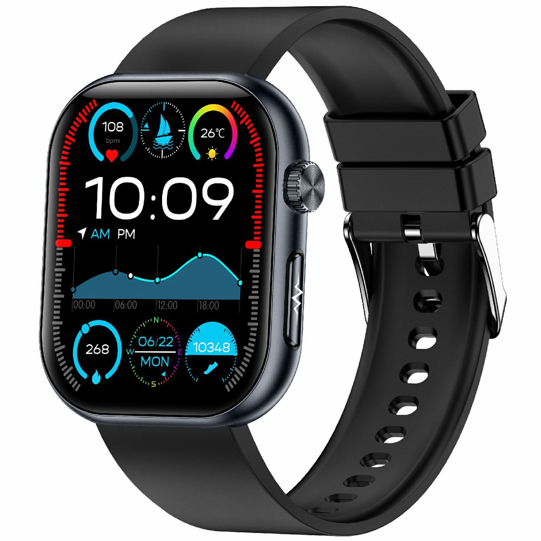 

ET587 Bluetooth Call Sports Watch Body ECG Temperature Health Monitoring AMOLED Screen Smart Watch