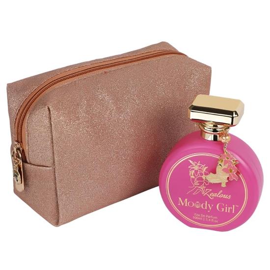 Moody Girl Long Luxury Perfume for Women I Zealous Perfume, 100 Ml with Chic Glitter Pouch Combo