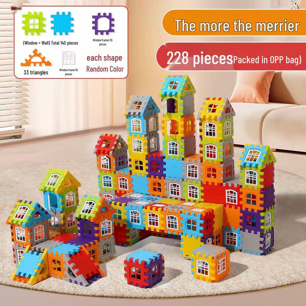 Educational Building Blocks for Kids, Ages 3-12, Intelligence Puzzle with Large Pieces