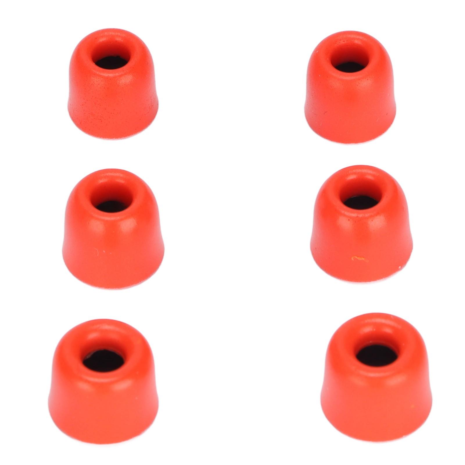 

6 шт. Сменные амбушюры с шумоподавлением из пены с эффектом памяти для наушников 4,3 мм - 6,0 мм, красные красный