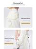 Women's High-Waisted Slim Straight-Leg Tencel Jeans - Summer 2025 Collection, White Wide-Leg Design