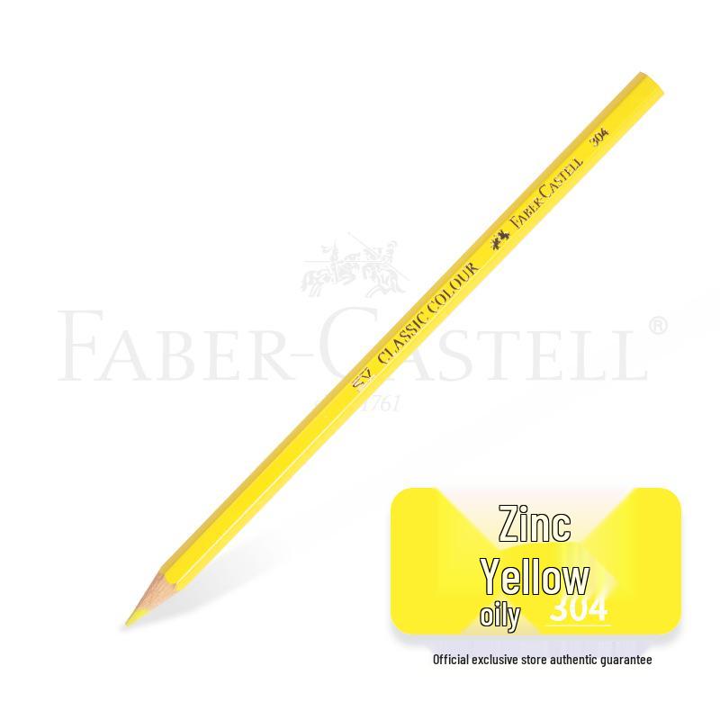 Faber-Castell Art Oil-Based Colored Pencils Set - Red, White, Black, and 60 Single and Complementary Colors.