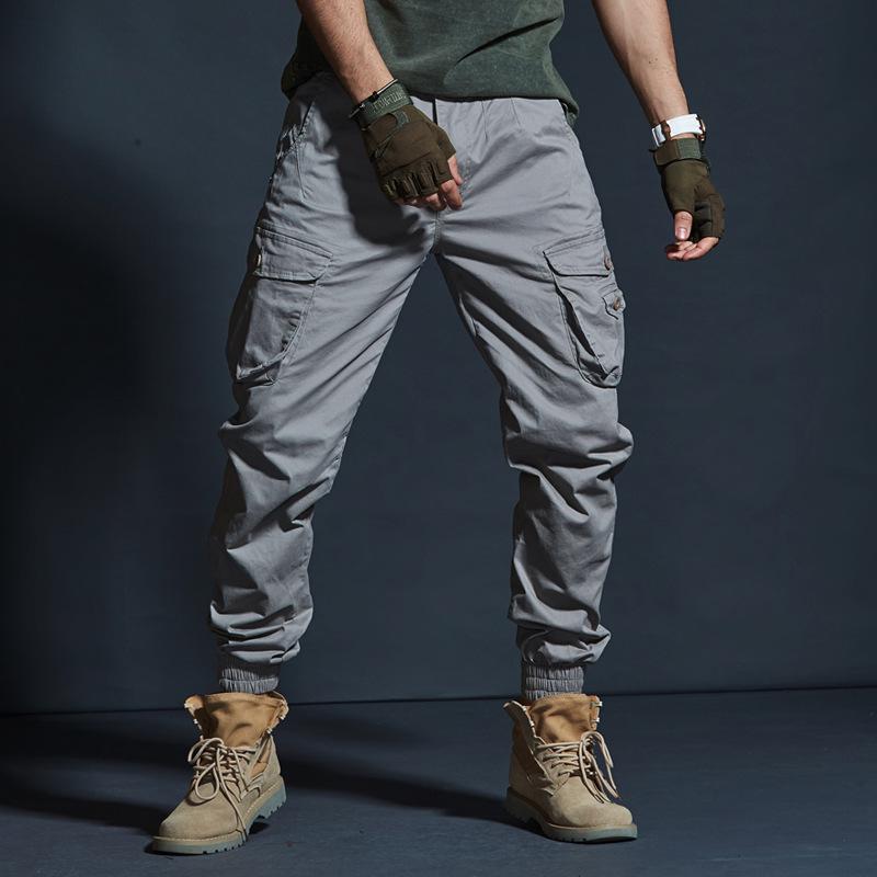 Men's Trendy Camouflage Cargo Joggers - Slim Fit, Tapered Leg, Multiple Pockets