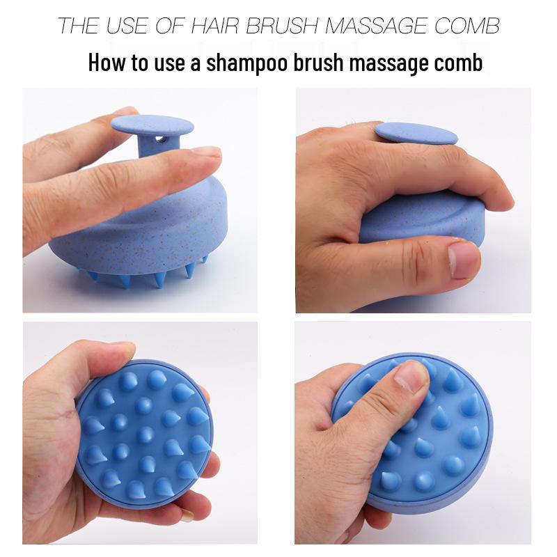 Silicone Scalp Massaging Shampoo Brush