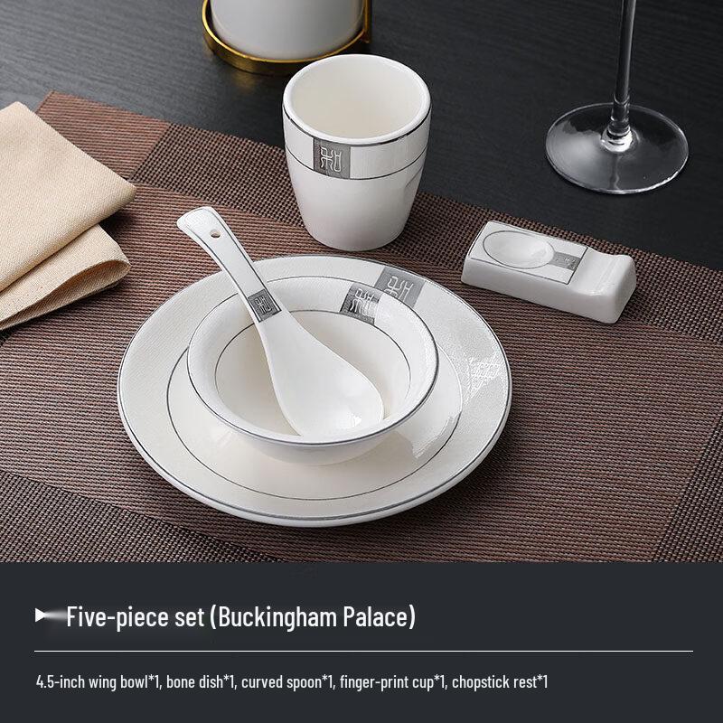 Buckingham Palace 5-Piece Ceramic Dinnerware Set