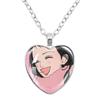 Paradise Kiss Anime Necklace Yukari Hayasaka Miwako Sakurada Glass Heart Shape Pendant Necklace Charm Jewelry Friend Gift